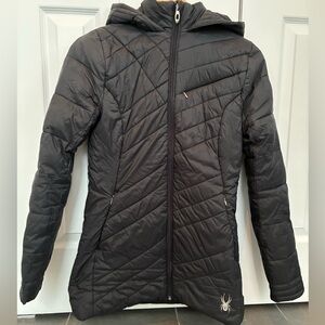 Spyder Quilted Black Puffer Jacket